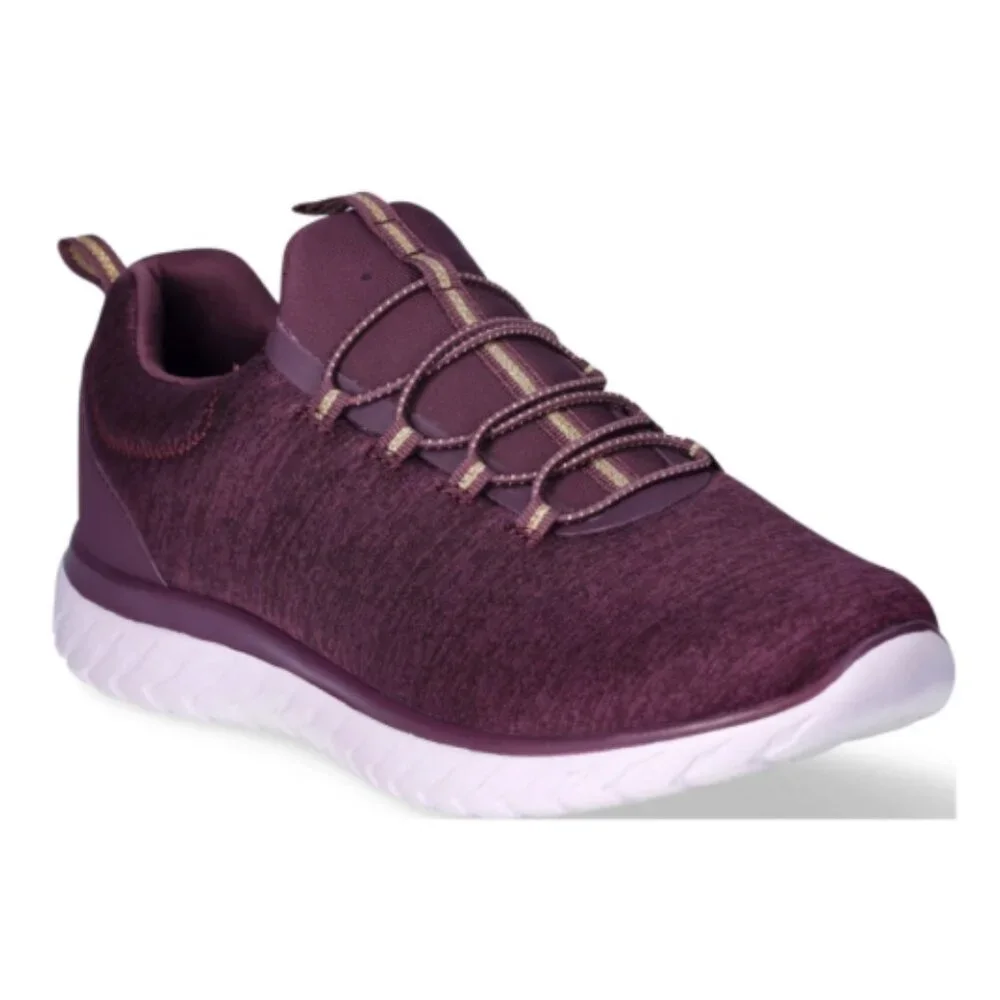 Athletic Works Women's Bungee Slip On Sneakers Size 9.5M, Plum